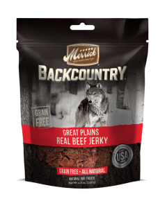 Merrick Backcountry Great Plains Real Beef Jerky Dog Treats, 4.5 oz