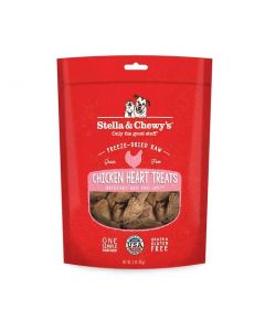 Stella & Chewy's Chicken Heart Freeze-Dried Dog Treats, 3 oz