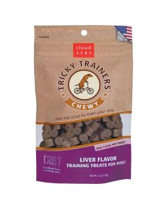Cloud Star Chewy Tricky Trainers Liver Dog Treats, 5oz