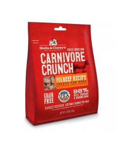 Stella & Chewy's Carnivore Crunch Grass-Fed Beef Freeze Dried Dog Treat, 3.25 oz