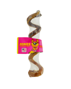 Jones Natural Chews Curly Q Dog Treat, .33 oz - 1 stick shrink-wrapped 