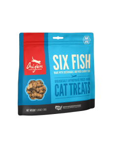 ORIJEN Six Fish Freeze Dried Cat Treat, 1.25 oz