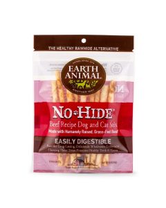 Earth Animal No-Hide Beef Stix Dog and Cat Treat, 10 Pack