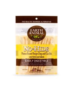Earth Animal No-Hide Peanut Butter Stix Dog & Cat Treat, 10 Pack