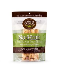 Earth Animal No-Hide Pork Chews Dog Treat, 2 Pack