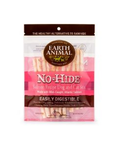 Earth Animal No-Hide Salmon Stix Dog and Cat Treat, 10 Pack