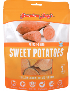 Grandma Lucy's Singles Sweet Potatoes Freeze-Dried Dog Treat, 2 oz