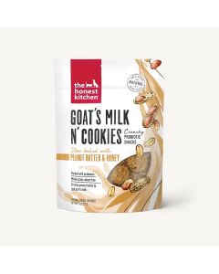 The Honest Kitchen Goat's Milk N' Cookies Baked with Peanut Butter & Honey Dog Treats, 8 oz