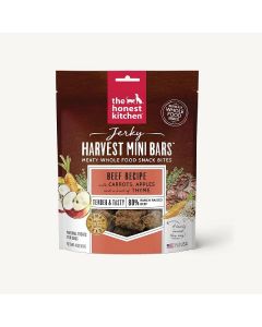 The Honest Kitchen Jerky Harvest Mini Bars Beef Recipe with Carrots & Apples Dog Treats, 4 oz