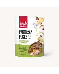 The Honest Kitchen Parmesan Pecks Chicken, Parmesan & Cranberry Mini Dog Treats, 8 oz