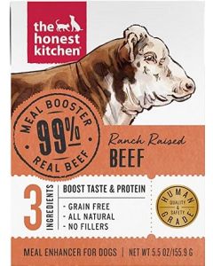 The Honest Kitchen Meal Booster Ranch Raised Beef  Wet Dog Food, 5.5 oz – Case of 12