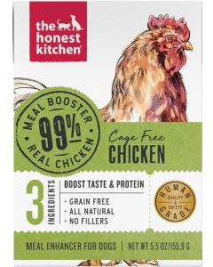 The Honest Kitchen Meal Booster Cage Free Chicken  Wet Dog Food, 5.5 oz – Case of 12