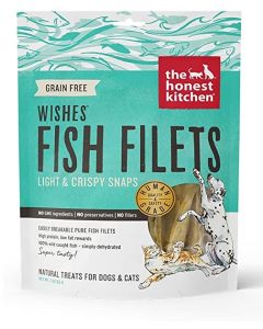 The Honest Kitchen Wishes Whitefish Filets Dehydrated Dog & Cat Treat, 3 oz