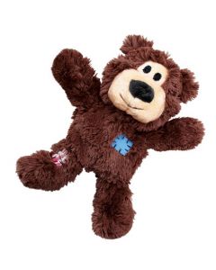 KONG Wild Knots Brown Bear Plush Dog Toy 
