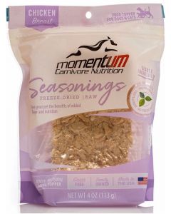 Momentum Carnivore Nutrition Freeze-Dried Chicken Seasonings Dog & Cat Food Topper, 4 oz