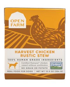Open Farm Harvest Chicken Rustic Stew Wet Dog Food, 12.5 oz – Case of 12