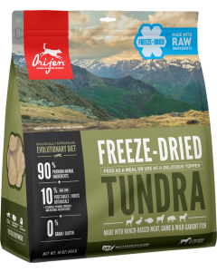 ORIJEN Tundra Biologically Appropriate Freeze-Dried Dog Food