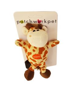 PatchworkPet Mini Wild Giraffe Plush Dog Toy