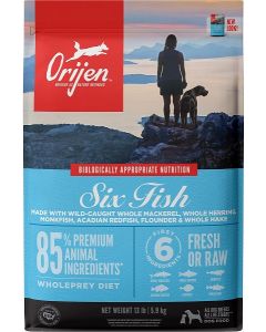 ORIJEN Six Fish Grain Free Dry Dog Food