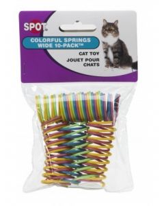 SPOT Colorful Springs Cat Toy, 10 pack Wide