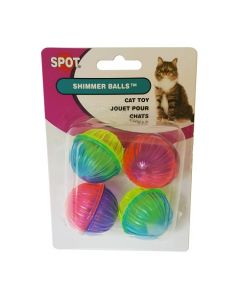 Spot Shimmer Balls Cat Toy, 4 Pack