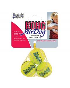 KONG AirDog Squeakair Tennis Ball Dog Toy, 3 Pack (X-Small and Small)