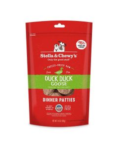 Stella & Chewy's Duck Duck Goose Freeze Dried Dinner Patties Dog Food