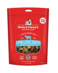 Stella & Chewy's Lamb Liver Freeze-Dried Dog Treats, 3 oz