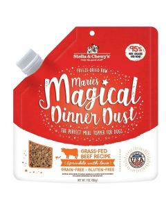 Stella & Chewy's Marie's Magical Dinner Dust Grass-Fed Beef Recipe Freeze-Dried Raw Topper Dog Food, 7 oz