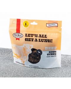 Primal Let's All Get A Lung Dehydrated Beef Dog Treat, 1 oz