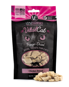 Vital Essentials Vital Cat Freeze-Dried Chicken Breast Cat Treats, 1 oz