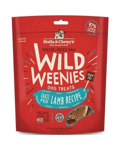 Stella & Chewy's Wild Weenies Grass-Fed Lamb Freeze-Dried Dog Treats, 3.25 oz