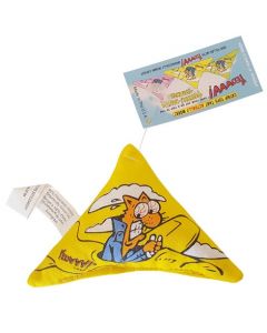 Yeowww! Catnip Purrr!-Muda Triangle Cat Toy, Yellow