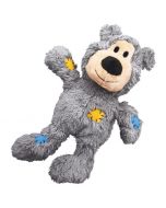 KONG Wild Knots Grey Bear Plush Dog Toy 