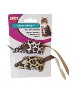 Spot Crazy Spot Mice Catnip Cat Toy, 2 Pack